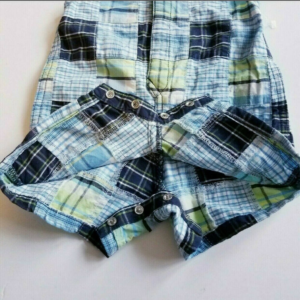 Old Navy Vintage Cotton Patchwork Romper 3/6M - Picture 6 of 9